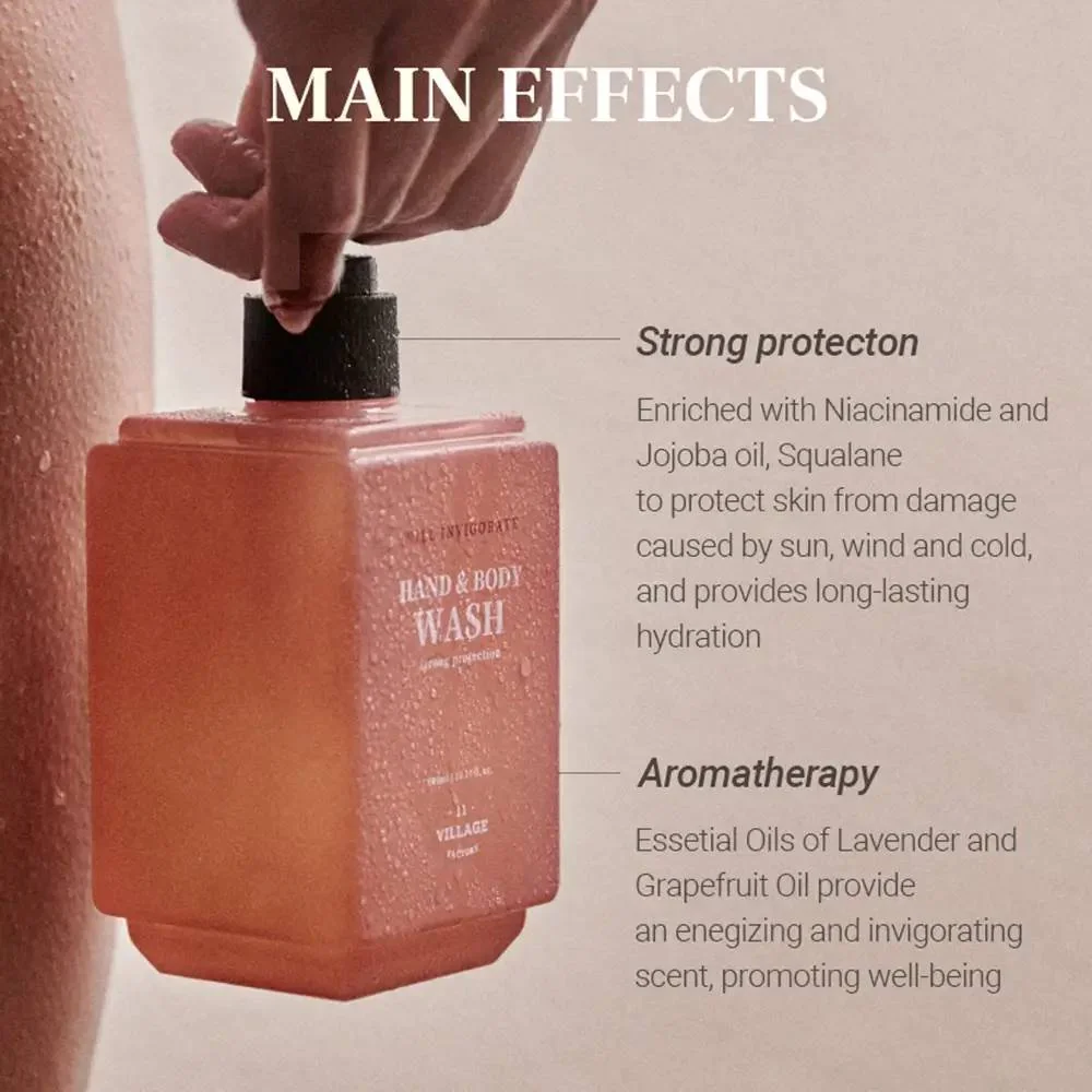 Gel de dus si sapun lichid hidratant Will Invigorate, 300ml, Village 11 Factory