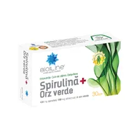 Spirulina + Orz verde, 30 comprimate, BioSunLine