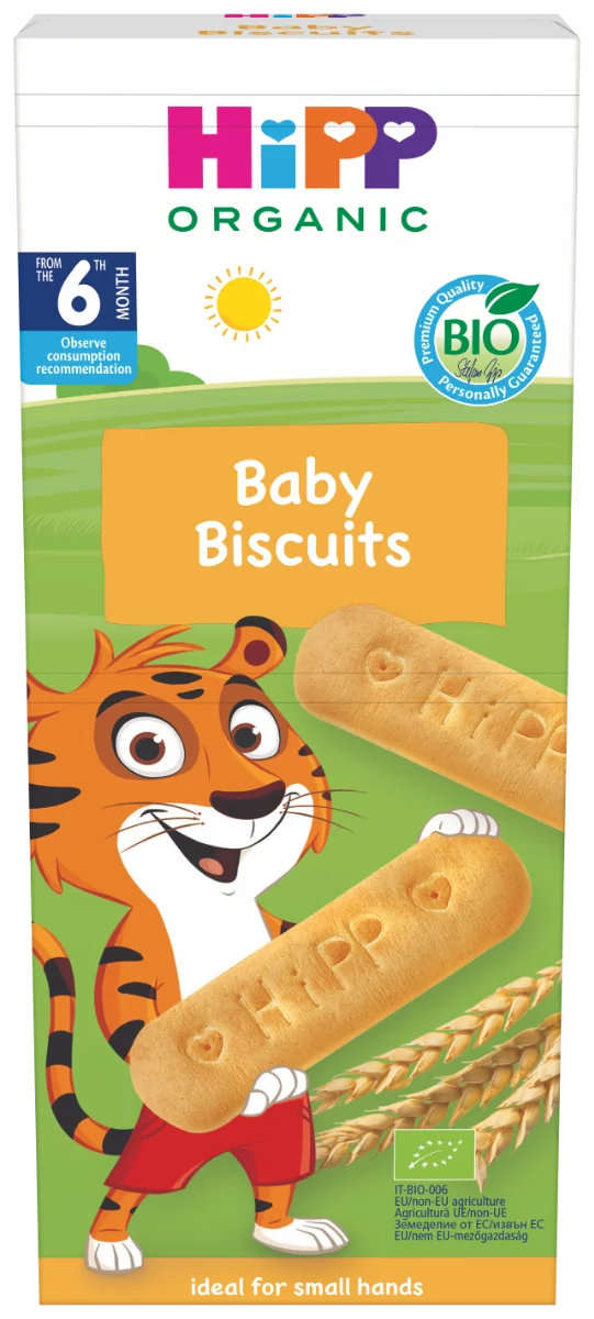 Biscuiti pentru bebelusi Bio, 150g, HiPP