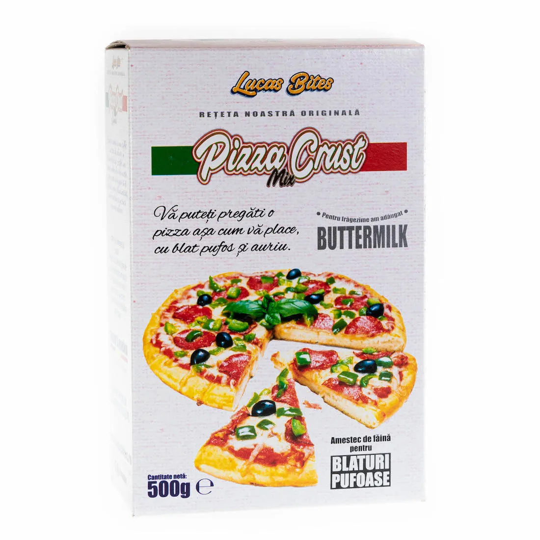 Mix pentru blat de pizza Pizza Crust Mix, 500g, Lucas Bites