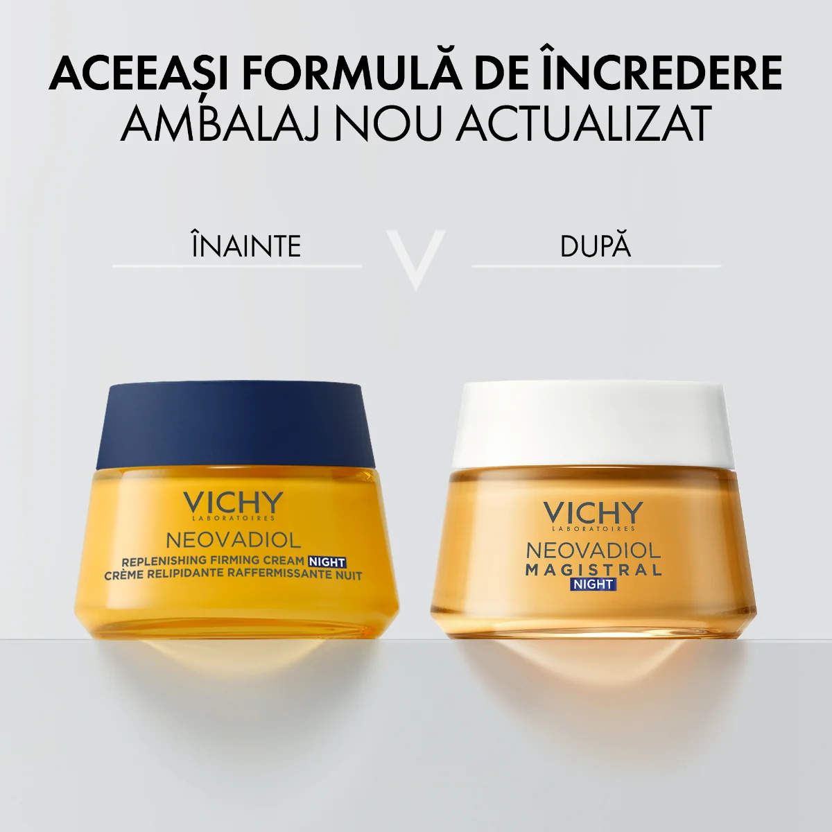 Crema de noapte antirid cu efect de refacere a lipidelor si fermitate Neovadiol Post-Menopause, 50ml, Vichy