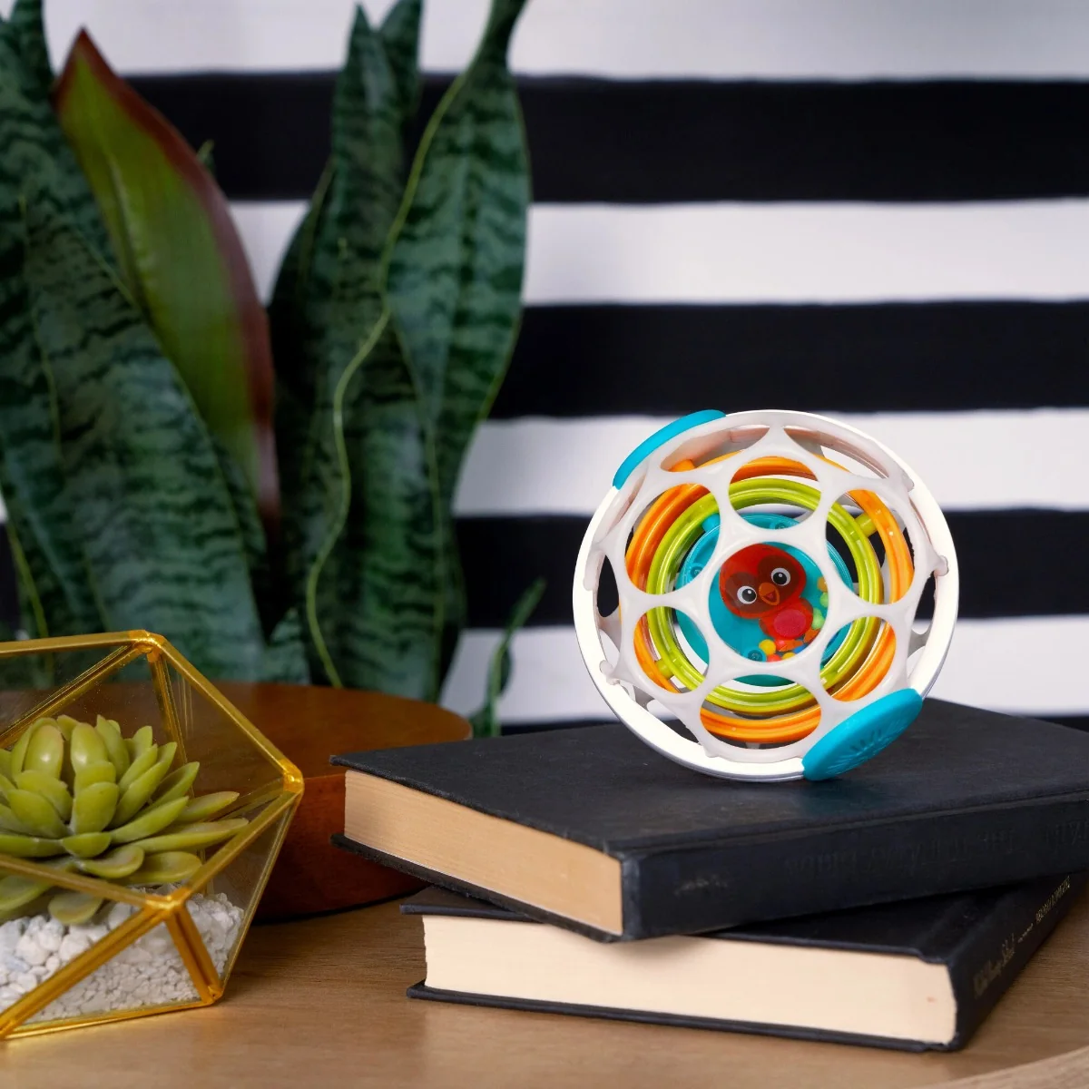 Minge zornaitoare Oball Grip&Spin, 1 bucata, Baby Einstein