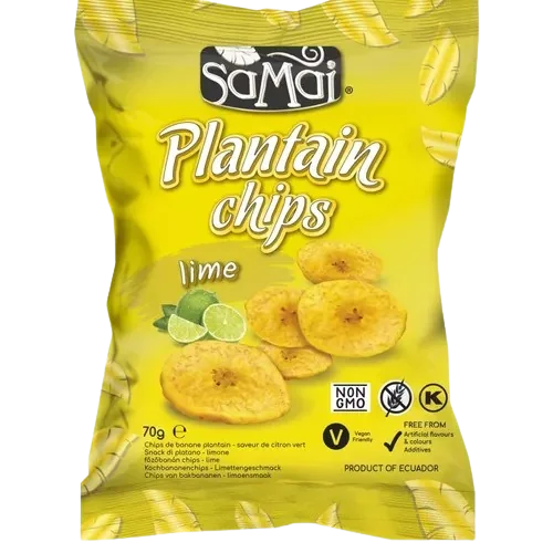 Veggie chips cu sare de mare, Rainforest, 57g, Samai 