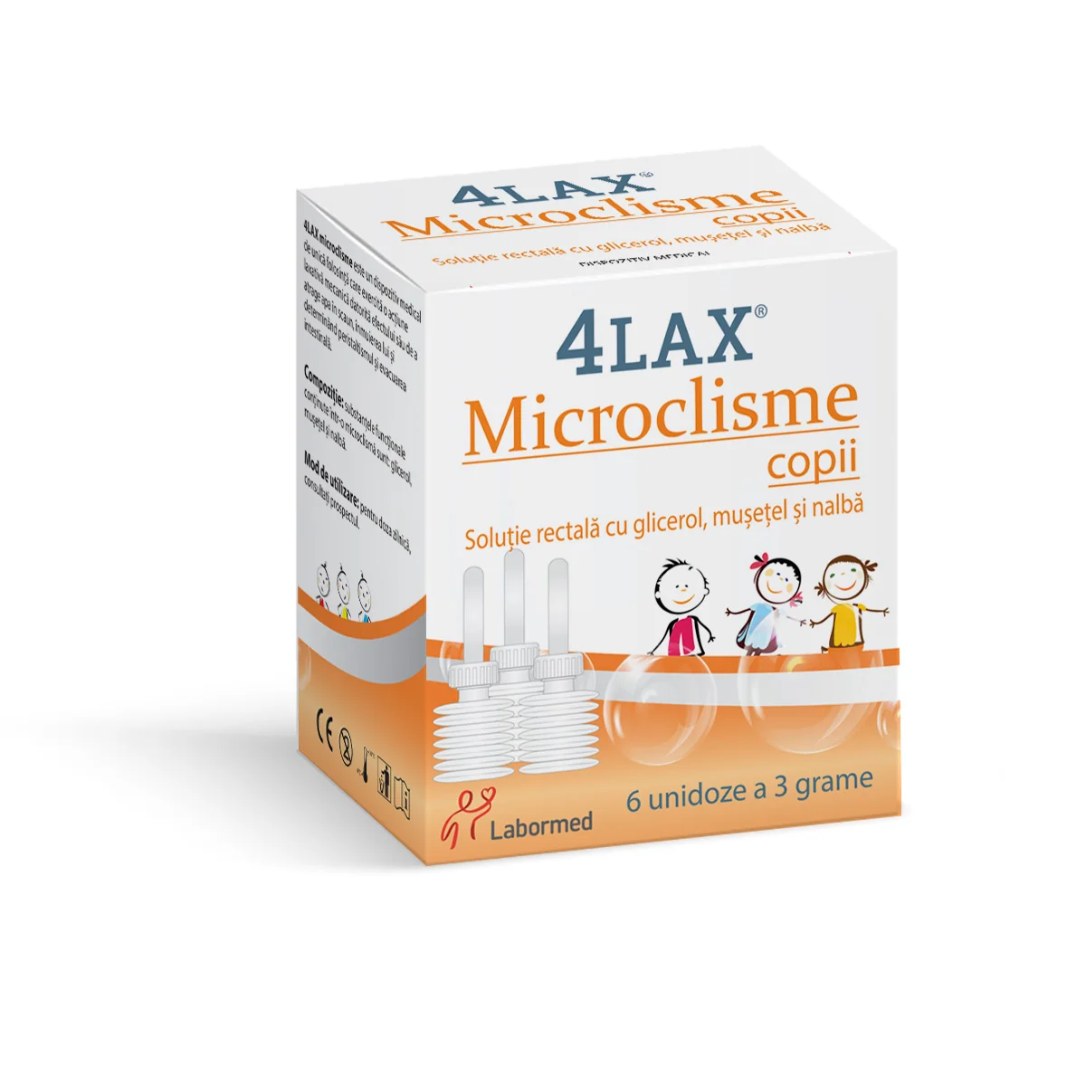 Microclisme pentru copii 4Lax, 6 unidoze, Labormed
