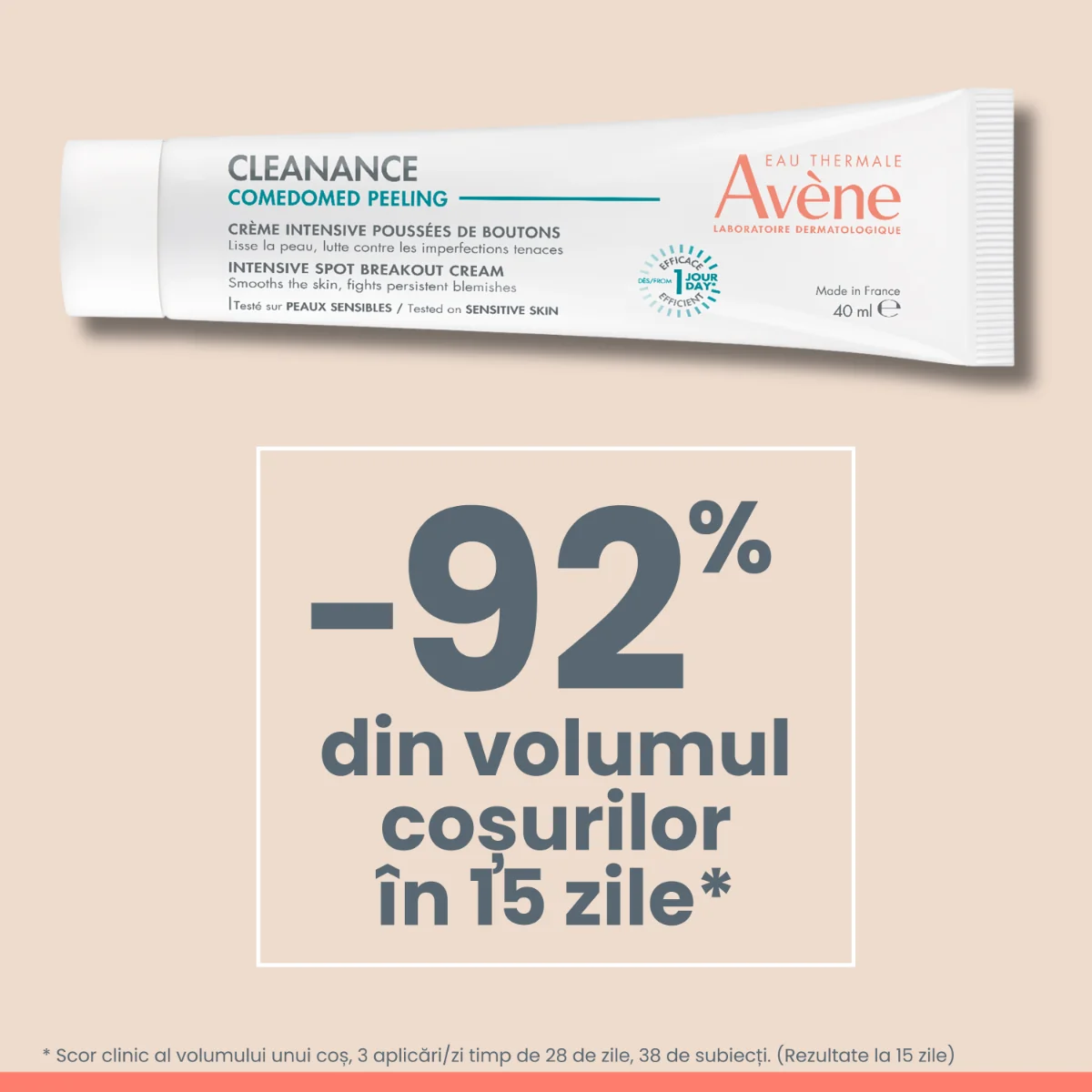 Crema intensiva impotriva cosurilor Comedomed Peeling Cleanance, 40ml, Avene