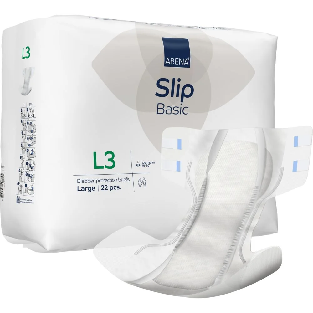 Scutece pentru adulti Slip Basic L3 cu absorbtie 3300ml, 22 bucati, Abena