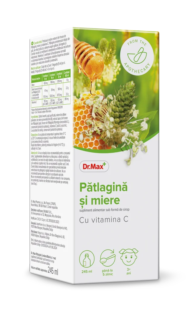 Dr. Max Sirop patlagina si miere, 245ml