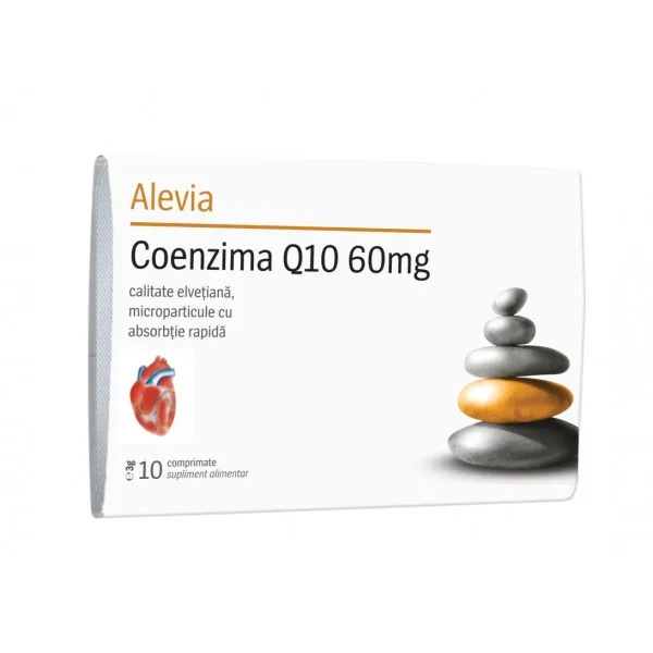 Coenzima Q10 60mg, 10 comprimate, Alevia