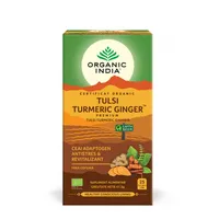 Ceai adaptogen turmeric si ghimbir, 25 plicuri, Organic India
