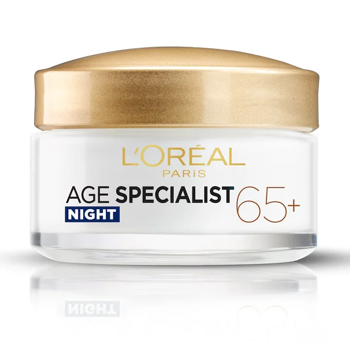 Crema antirid pentru fata de noapte Age Specialist 65+, 50ml, L'Oreal Paris