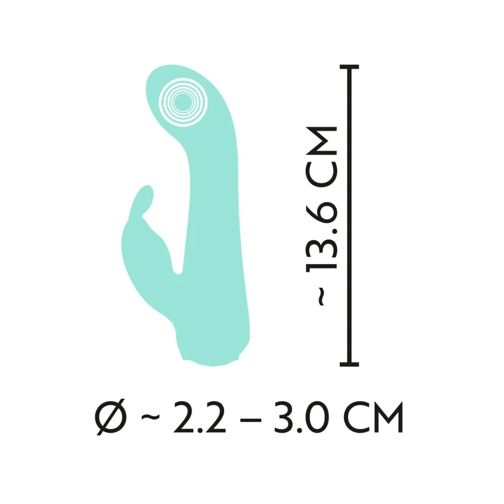 Mini vibrator multifunctional verde, 1 bucata, Cuties