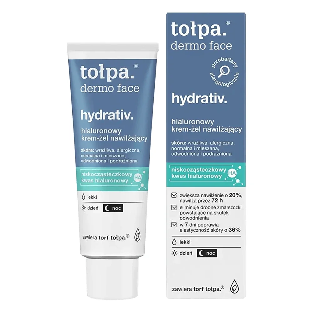 Crema-gel hidratanta pentru ten deshidratat Dermo Face Hydrativ, 40ml, Tolpa