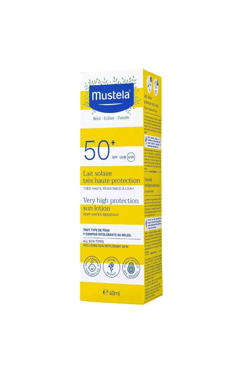 Lotiune cu protectie solara foarte ridicata SPF50+, 40ml, Mustela