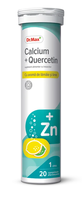 Dr. Max Calcium + Quercetin, 20 comprimate efervescente