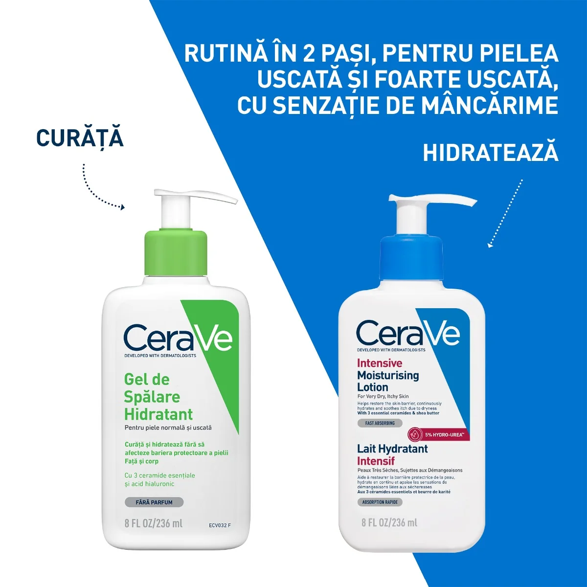 Lotiune intens hidratanta pentru fata si corp, 236ml, CeraVe