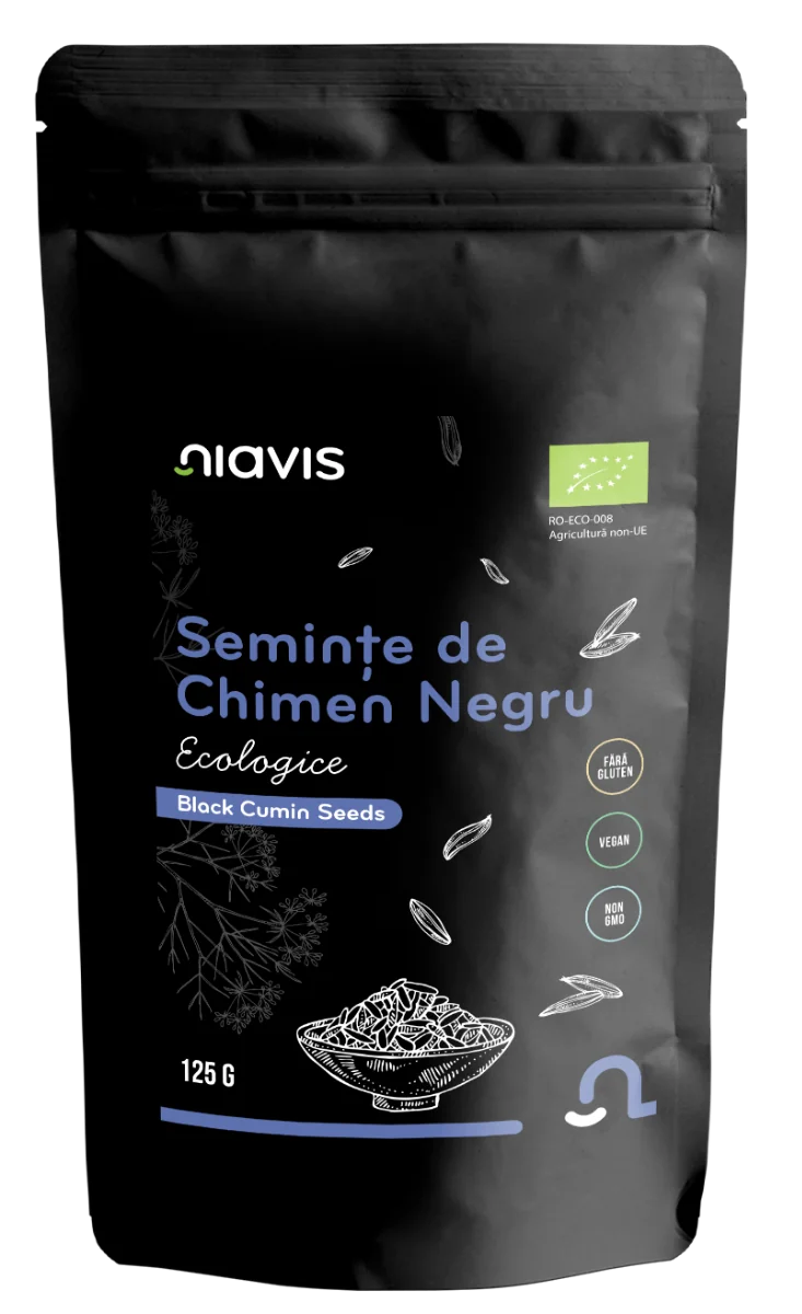 Seminte de chimen negru ecologice, 125g, Niavis