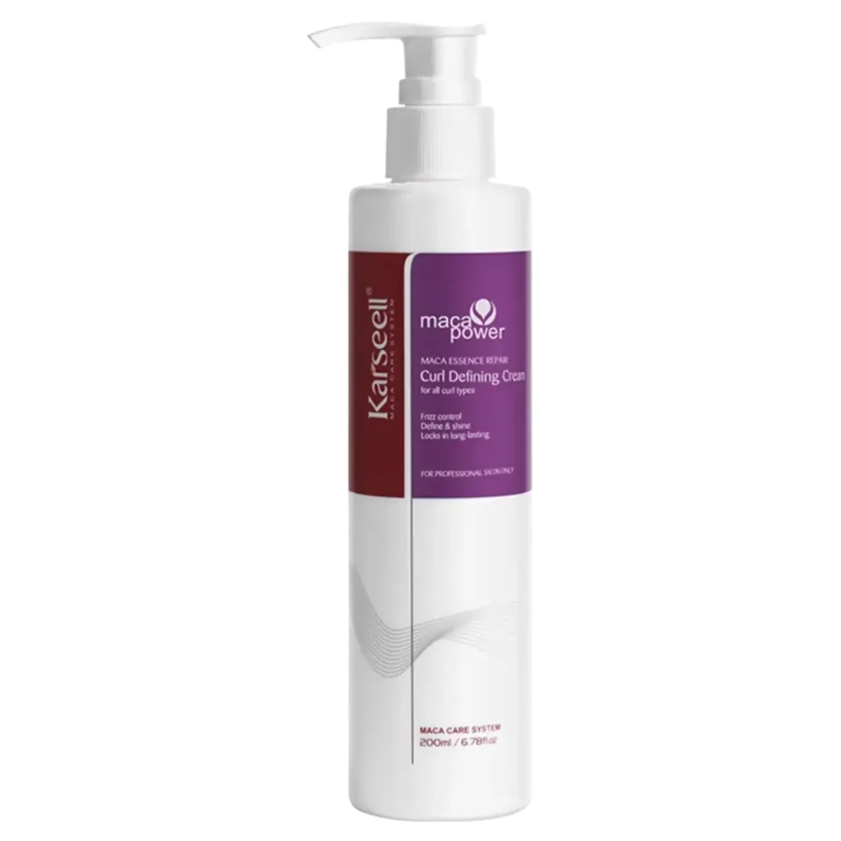 Crema pentru definirea buclelor Maca Essence Repair, 200ml, Karseell