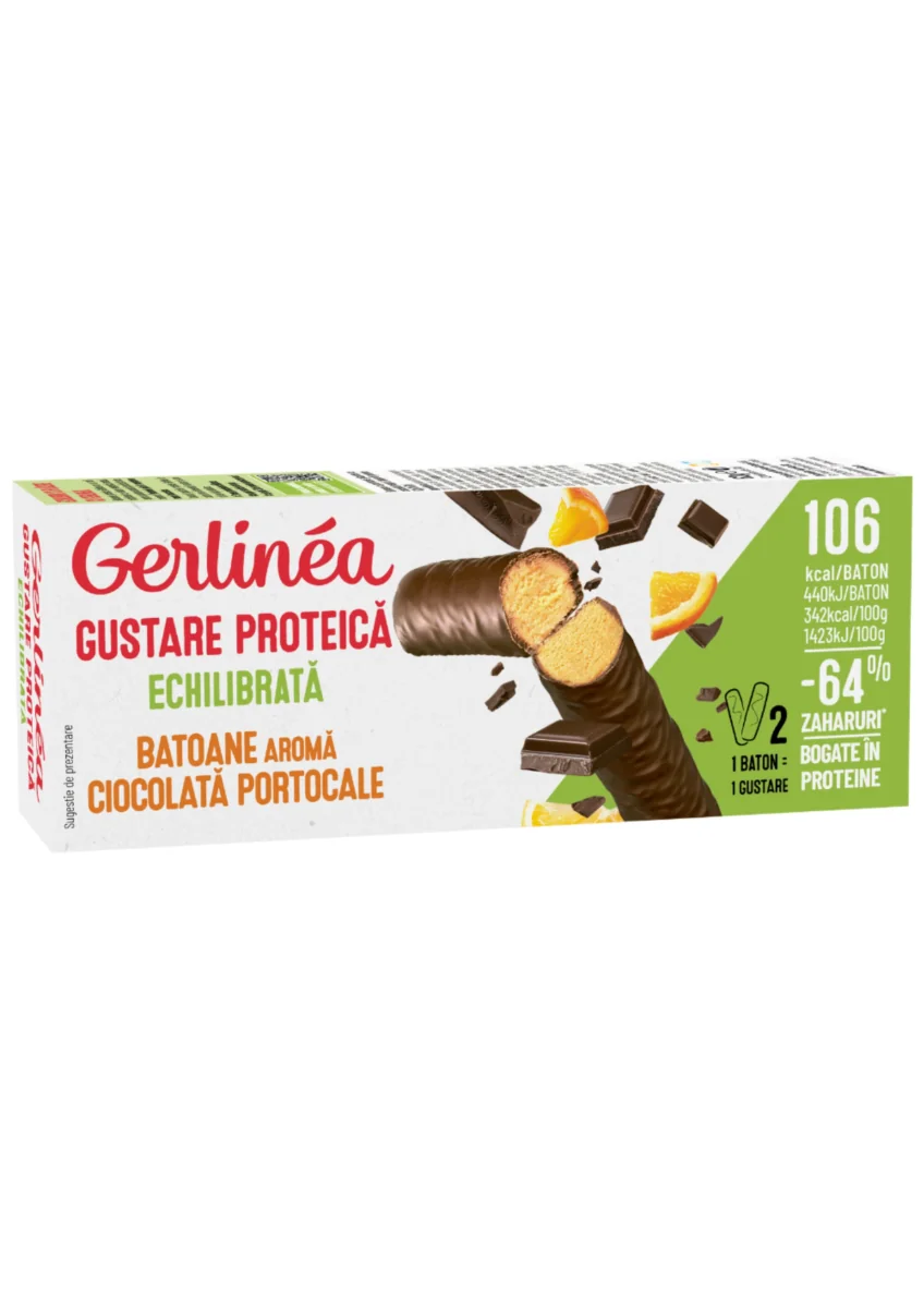Batoane cioco-portocale mini pack, 62g, Gerlinea