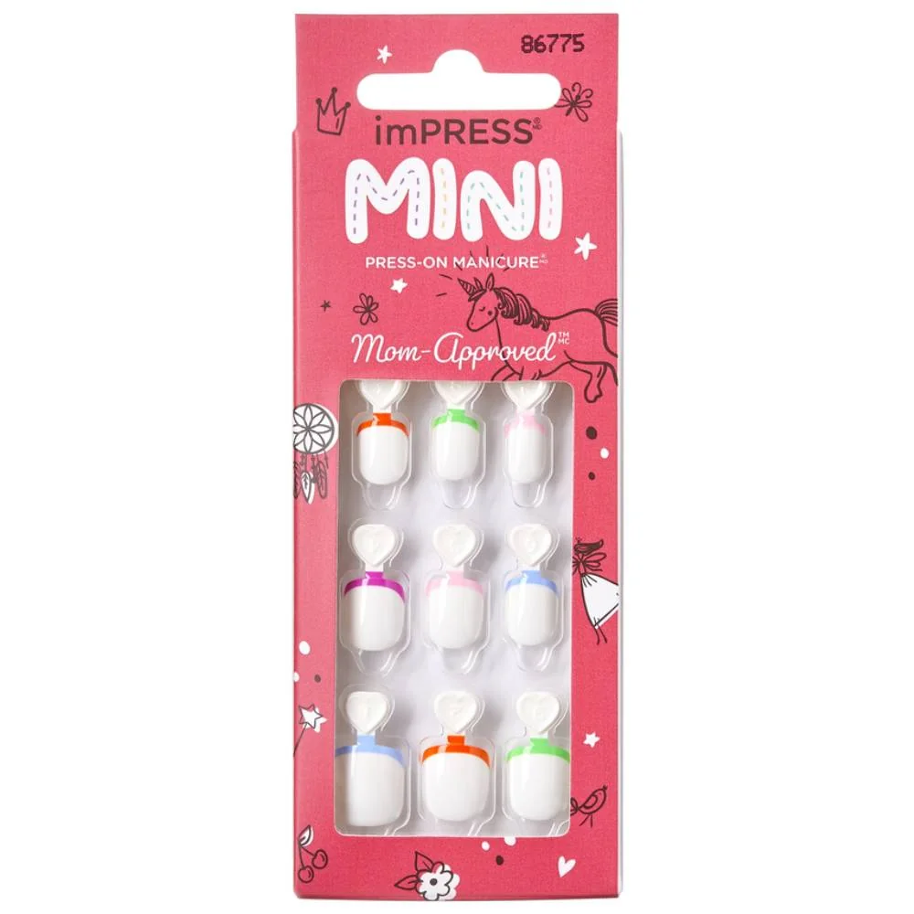 Unghii Kids French Pop, 20 bucati, Kiss 