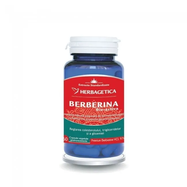 Berberina Bio-Activa, 60 capsule, Herbagetica