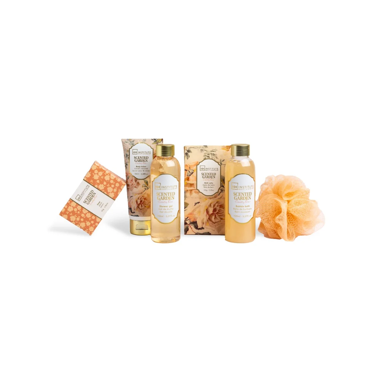 Set 6 produse pentru baie Scented Garden, IDC Institute