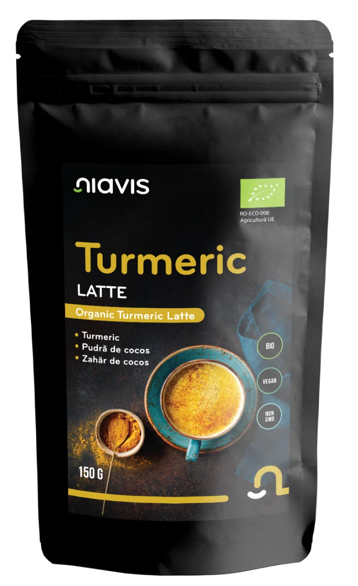 Pulbere ecologica Turmeric Latte, 150g, Niavis
