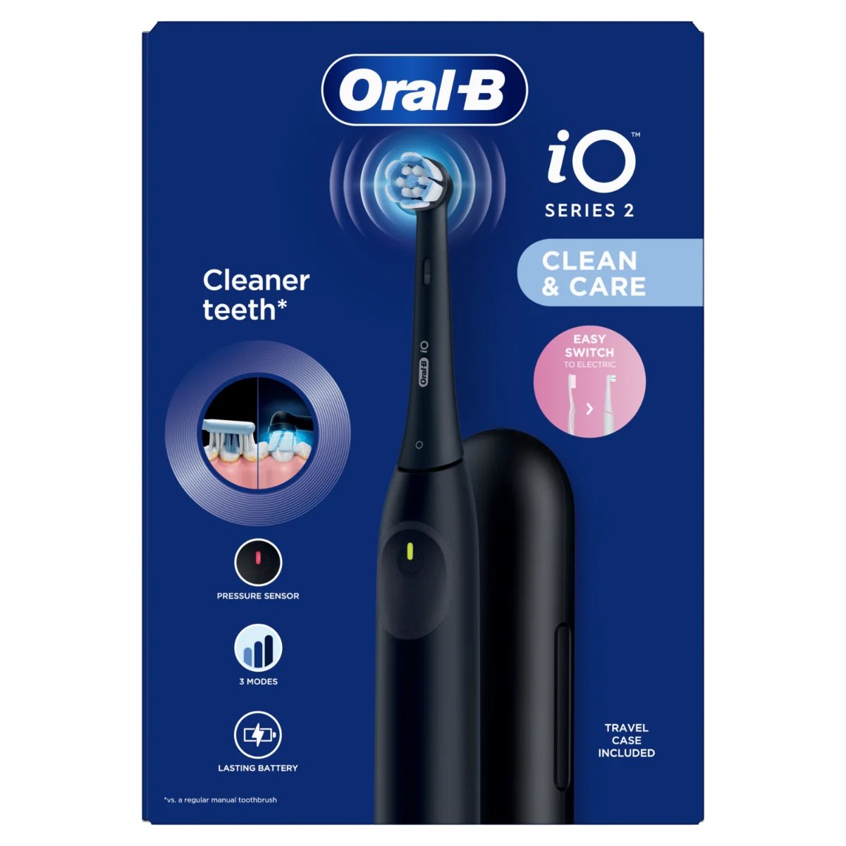 Periuta de dinti electrica iO2 Negru, 1 bucata, Oral-B 