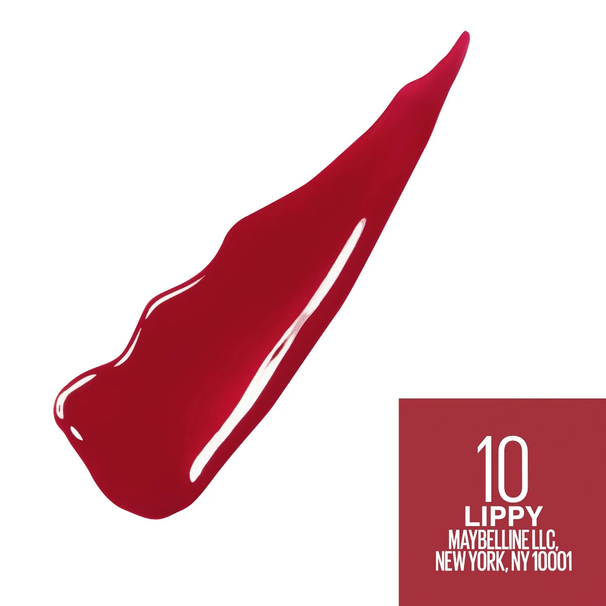 Ruj lichid rezistent cu stralucire de vinil Superstay Ink 10 Lippy, 4.2ml, Maybelline