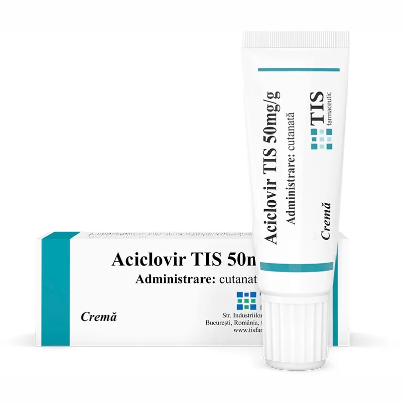 Crema Aciclovir Tis 50mg/g, 15g, Tis Farmaceutic