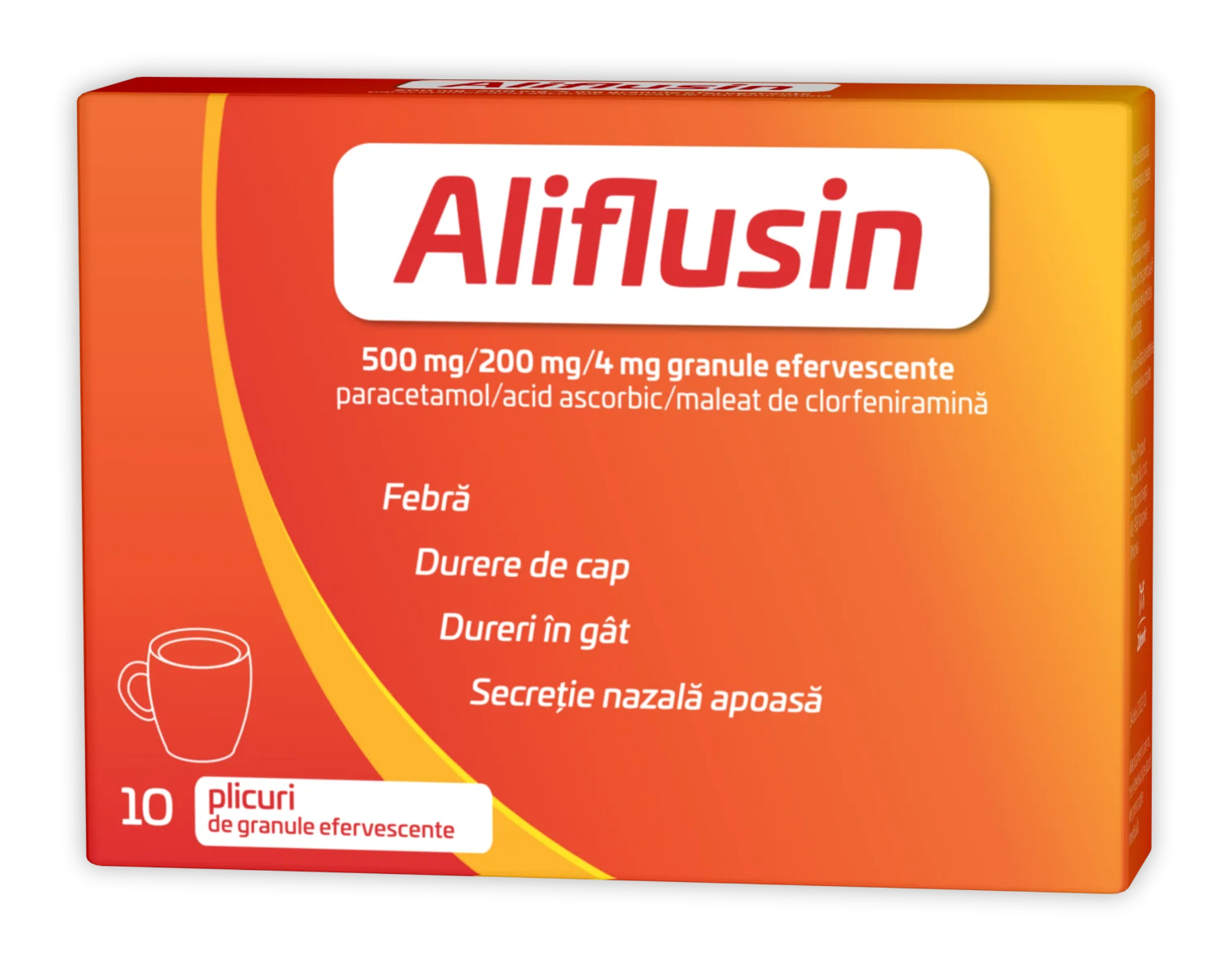 Aliflusin 500mg/200mg/4mg, 10 plicuri, Zdrovit