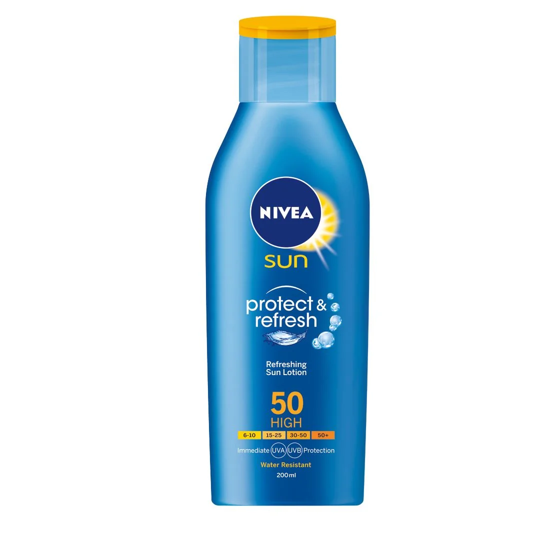 Lotiune de corp protectie solara Protect&Refresh SPF 50, 200ml, Nivea