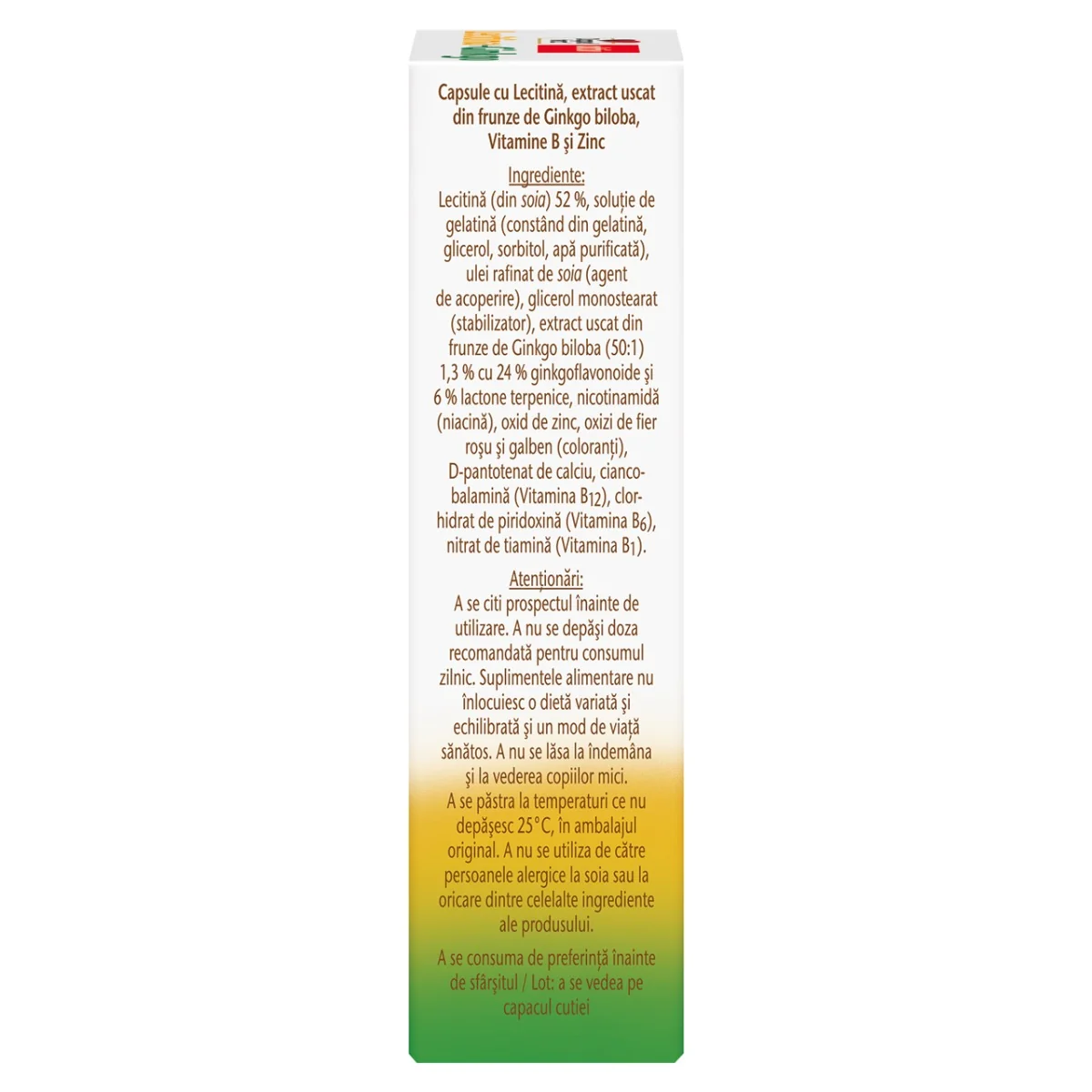 Lecitina + Ginkgo, 30 capsule, Doppelherz