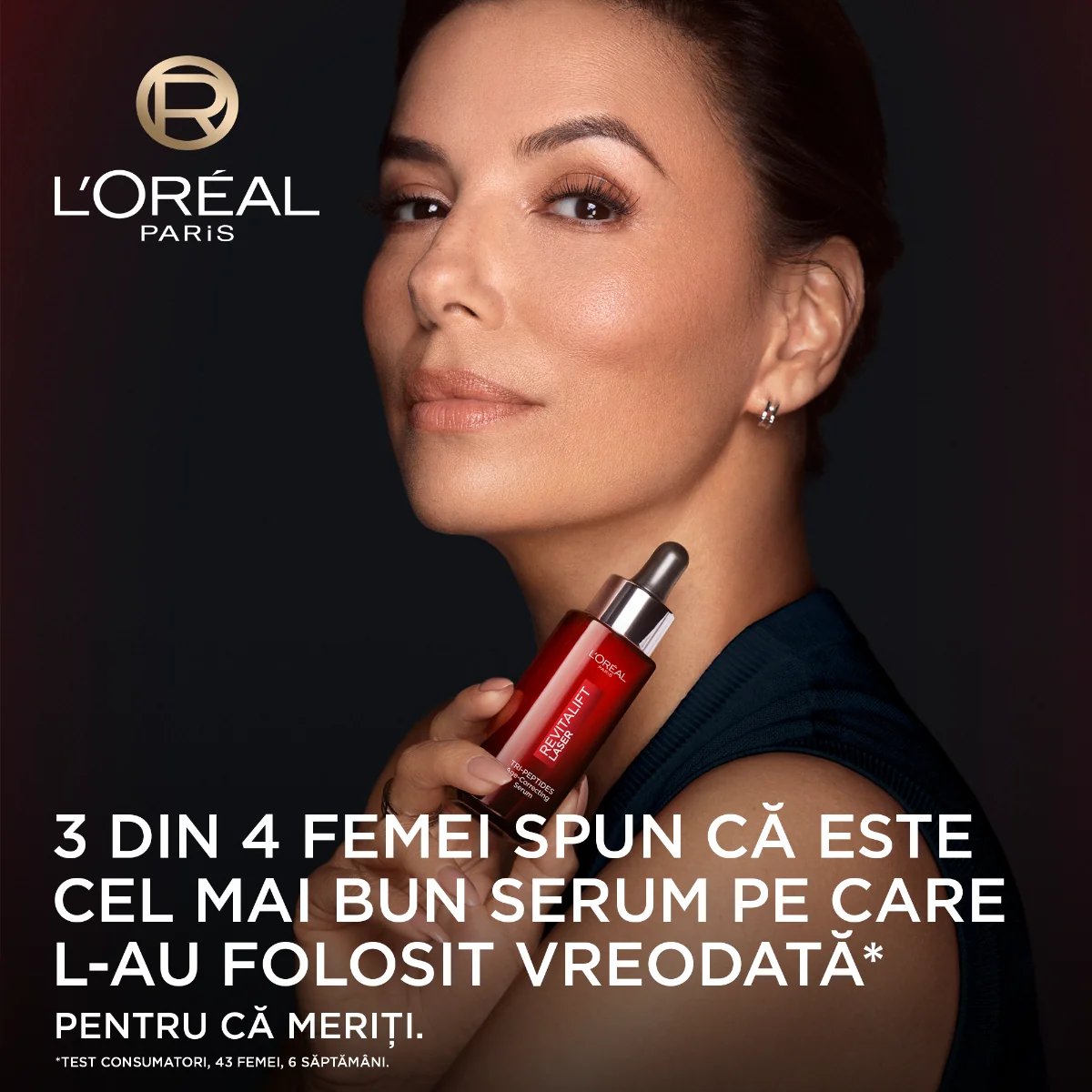 Serum antirid cu Tri-Peptide Revitalift Laser, 30ml, L'Oreal Paris