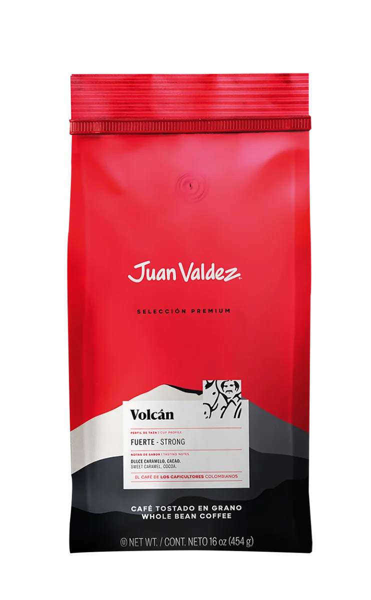Cafea premium boabe Volcan, 454g, Juan Valdez