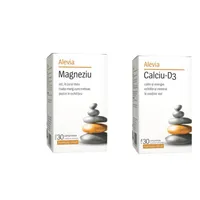 Pachet Calciu D3 30 comprimate + Magneziu formule citrat 30 comprimate, Alevia