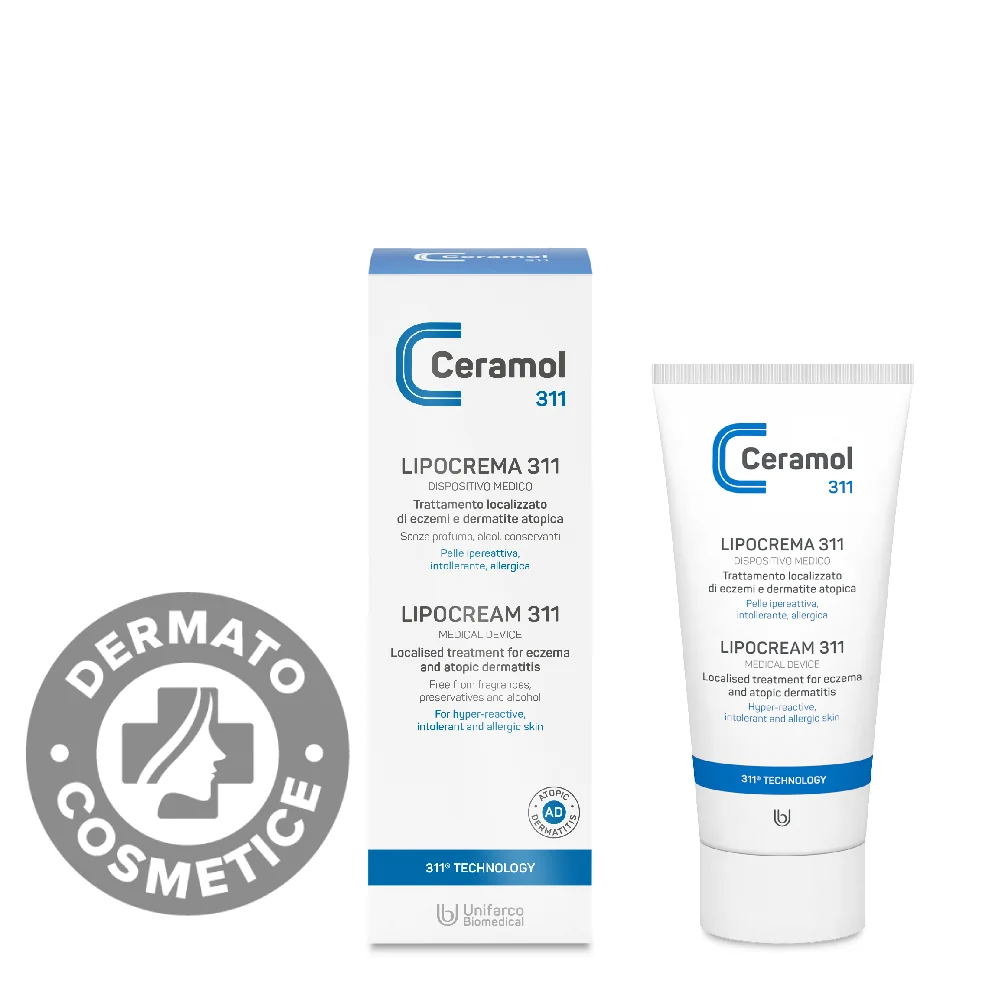 Tratament localizat pentru eczema si dermatita atopica Lipocream, 50ml, Ceramol