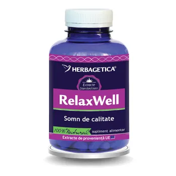 Relax Well, 120 capsule, Herbagetica 
