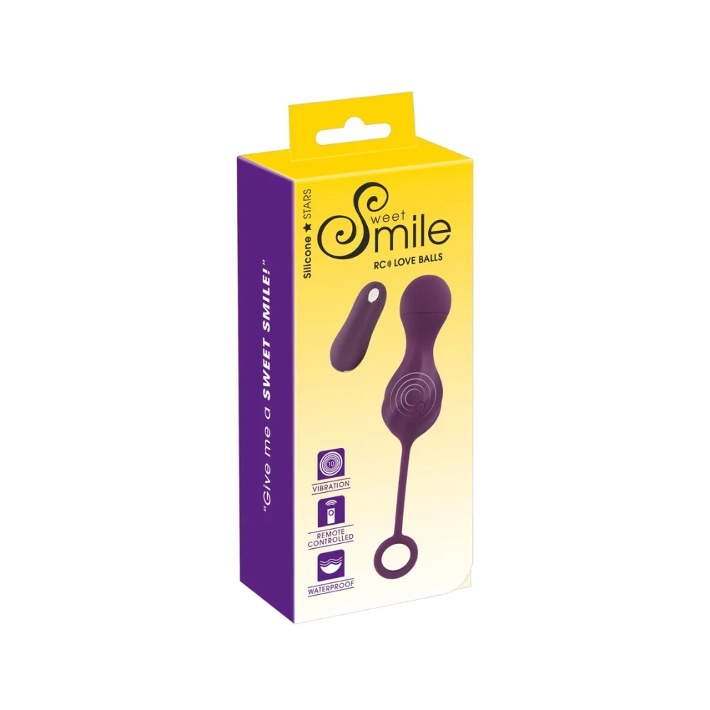 Bile vaginale cu control de la distanta, 1 bucata, Sweet Smile