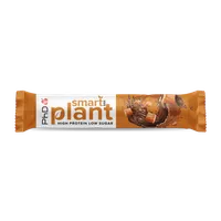 Baton proteic vegetal cu aroma de caramel sarat Smart Bar Plant, 64g, PhD