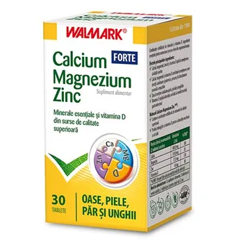 Calcium Magneziu Zinc Forte, 30 tablete, Walmark 