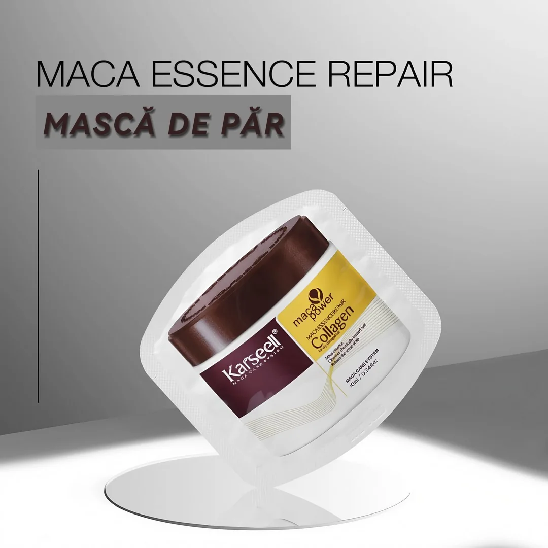 Set pentru calatorie Masti de par Maca Essence Repair, 24 bucati, Karseell