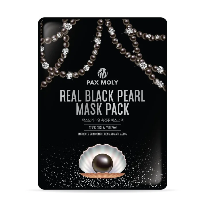 Masca tip servetel cu perle negre, 25ml, Pax Moly