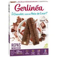 Batoane ciocolata cu cocos, 372g, Gerlinea