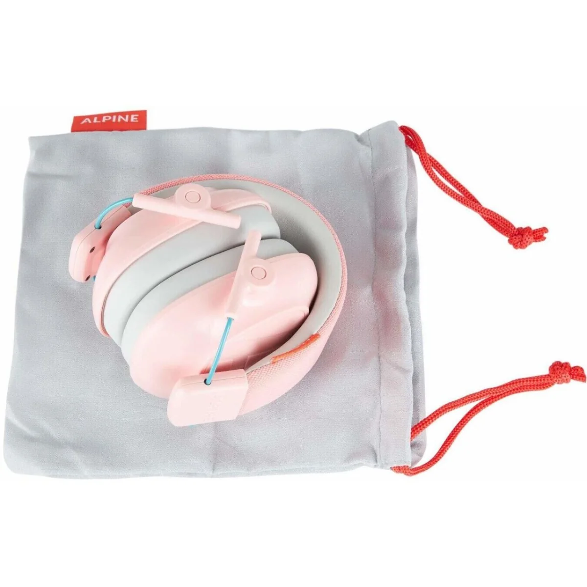 Casti antifonice pliabile pentru copii de la 5-16 ani SNR 25 Muffy Kids Pink ALP26481, 1 bucata, Alpine 