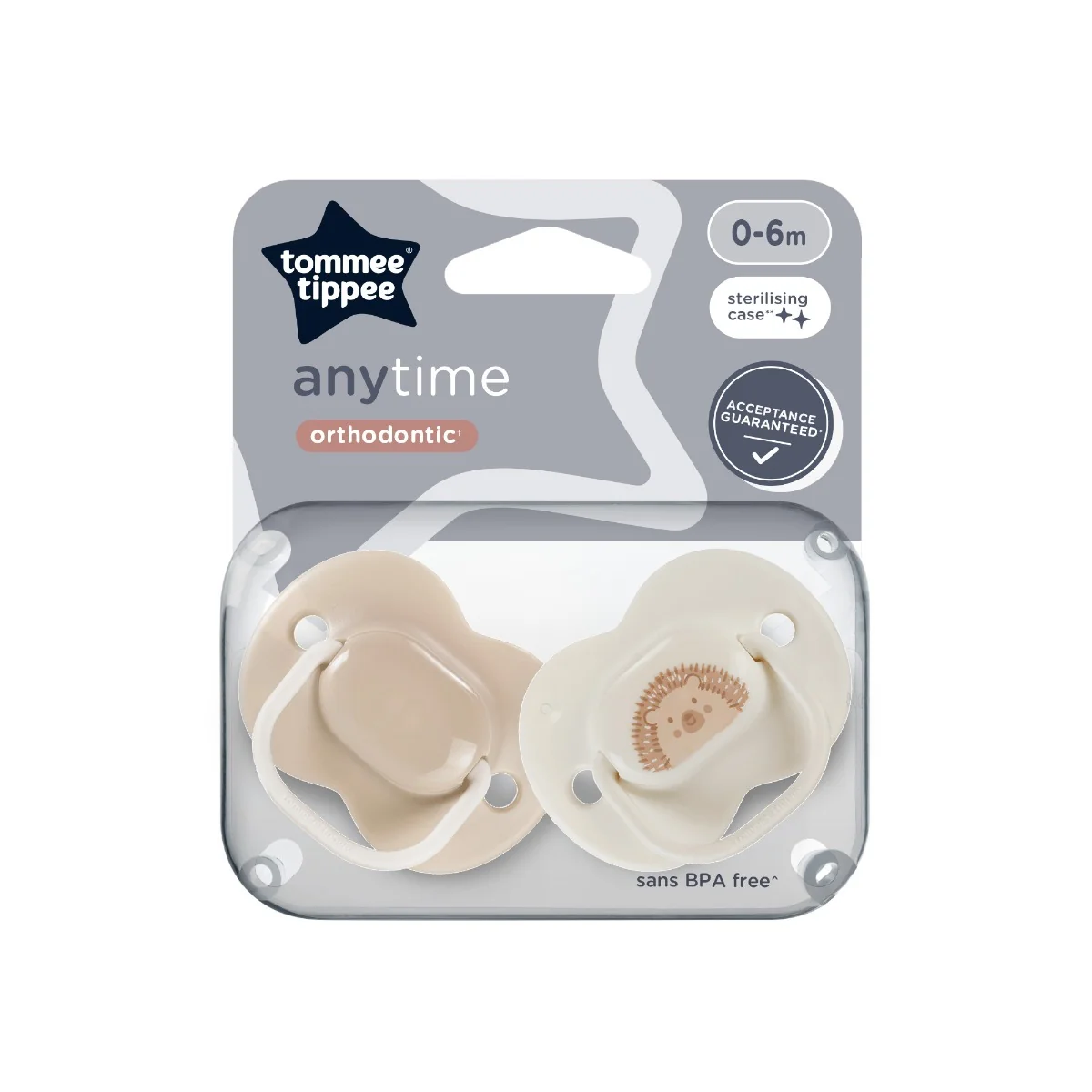 Suzeta Anytime pentru 0-6 luni, 2 bucati, Tommee Tippee