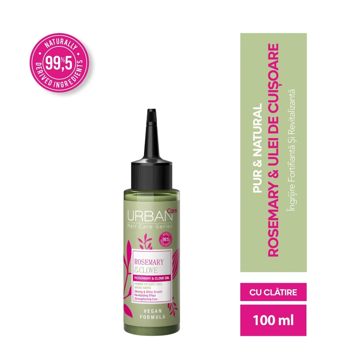 Ulei de par cu Rozmarin si Cuisoare, 100ml, Urban Care
