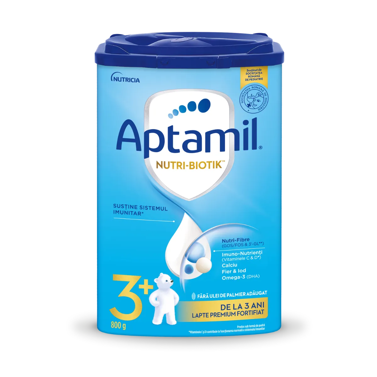 Lapte premium fortifiat de la 3 ani NUTRI-BIOTIK 3+, 800g, Aptamil