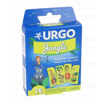 Plasturi pentru copii Jungle, 14 bucati, Urgo 
