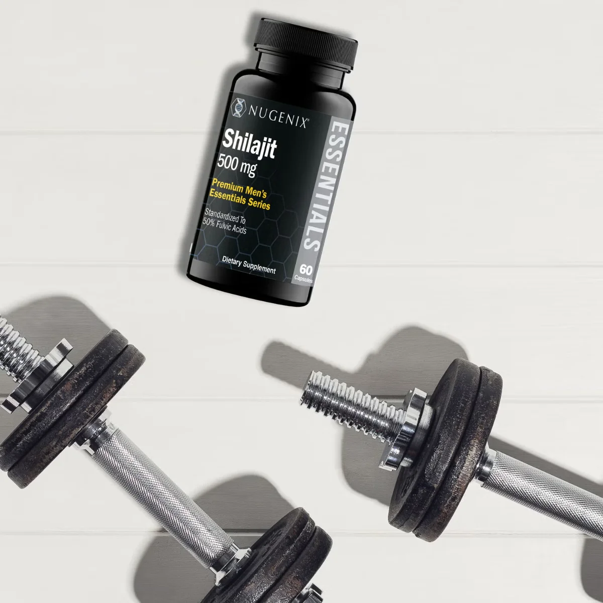 Rasina pura de Shilajit din Himalaya Nugenix® Shilajit, 60 capsule, GNC