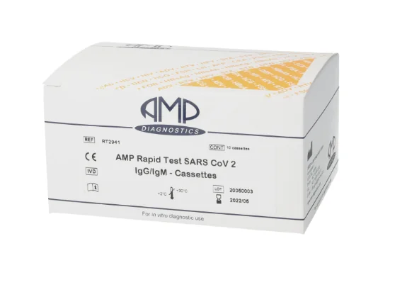 Test rapid AMP SARS CoV-2 IgG/IgM, 10 bucati, Bio Max Pharma 